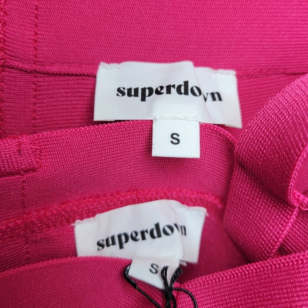 Revolve Superdown Emilia Pink 2 Piece Set Small Bachelorette Cocktail Summer - Picture 5 of 8